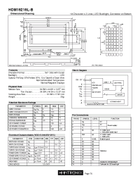 Datasheet HDM16216L-B производства Неопределенные