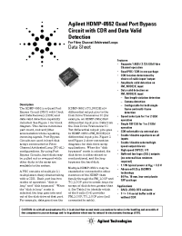 Datasheet HDMP-0552 производства Неопределенные