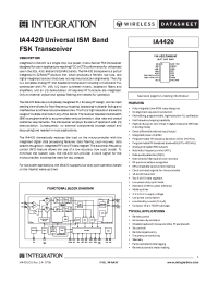 Datasheet IA4420 manufacturer Неопределенные