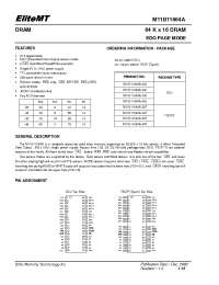 Datasheet M11B11664A-30T manufacturer Неопределенные