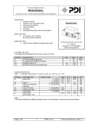 Datasheet R0605250L manufacturer Неопределенные