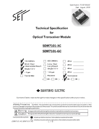 Datasheet SDM7101-GC manufacturer Неопределенные