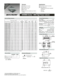 Datasheet SDR0602-121K manufacturer Неопределенные