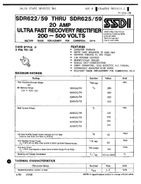 Datasheet SDR623 manufacturer Неопределенные