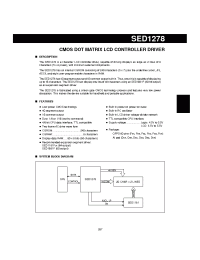 Datasheet SED1181DLA manufacturer Неопределенные