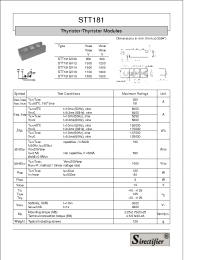Datasheet STT181GK12 manufacturer Неопределенные