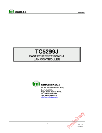 Datasheet TC5299J производства Неопределенные