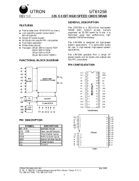 Datasheet UT61256JC-12 производства Неопределенные