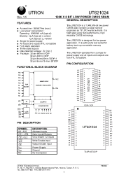 Datasheet UT621024LC-35LL производства Неопределенные