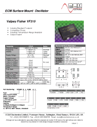 Datasheet VF315P6.0MA производства Неопределенные
