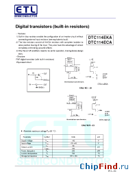 Datasheet DTC114EKA производства E-Tech