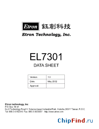 Datasheet EL7301Q-160 производства Etron