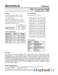 Datasheet EM564161BA-70 производства Etron