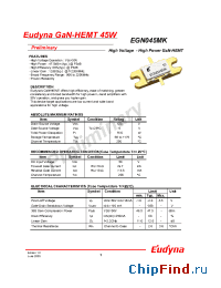 Datasheet EGN045MK производства Eudyna