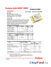 Datasheet EGN21A180IV производства Eudyna