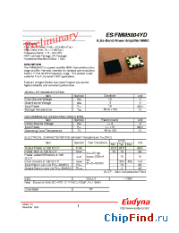 Datasheet ESM5804YD производства Eudyna
