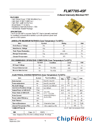 Datasheet FLM7785-45F производства Eudyna