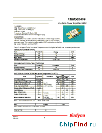 Datasheet FMM5054VF производства Eudyna