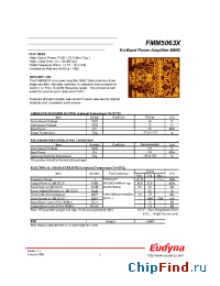 Datasheet FMM5063X производства Eudyna