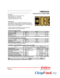 Datasheet FMM5820X производства Eudyna