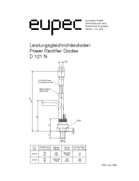 Datasheet D121N-1200 manufacturer Eupec