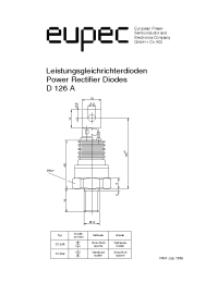 Datasheet D126A manufacturer Eupec