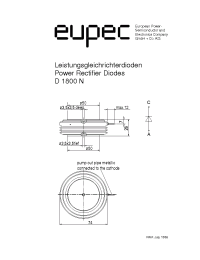 Datasheet D1800N manufacturer Eupec
