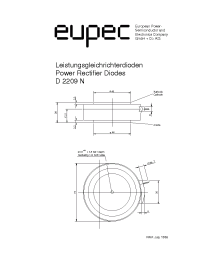 Datasheet D2209N-2200 manufacturer Eupec