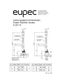 Datasheet D251N manufacturer Eupec