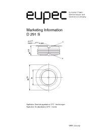 Datasheet D291S manufacturer Eupec
