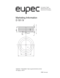 Datasheet D721S-3500 производства Eupec