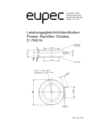Datasheet D798N производства Eupec
