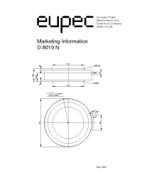 Datasheet D8019N производства Eupec