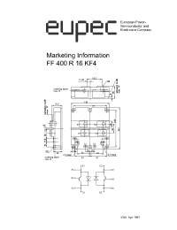 Datasheet FF400R16KF4 производства Eupec