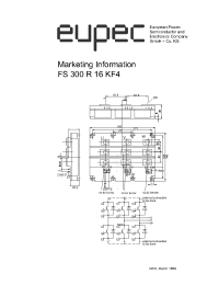 Datasheet FS300R16KF4 производства Eupec