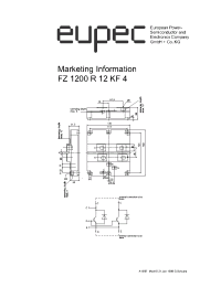 Datasheet FZ1200R12KF4 производства Eupec