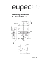 Datasheet FZ1200R16KF4 производства Eupec
