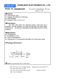 Datasheet 1254UWC/C470 manufacturer Everlight