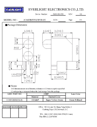 Datasheet A1643B/SYG/S530-E1 manufacturer Everlight
