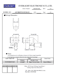 Datasheet A253B/SYG/S530-E1 manufacturer Everlight