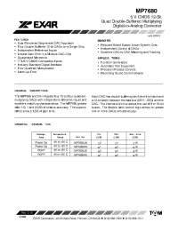 Datasheet MP7680KN производства Exar