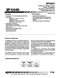 Datasheet MP8840A производства Exar