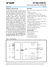 Datasheet ST16C1550/51 производства Exar