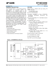 Datasheet ST16C2450CJ44 производства Exar