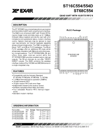 Datasheet ST16C554DIQ64 производства Exar