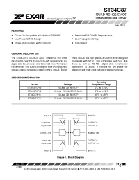 Datasheet ST34C87I производства Exar