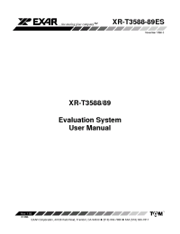 Datasheet XR-T3589CN производства Exar
