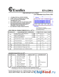 Datasheet EFA1200A производства Excelics