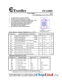 Datasheet EFA240D производства Excelics