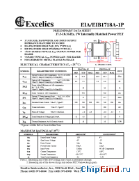 Datasheet EIA1718A-1P производства Excelics
